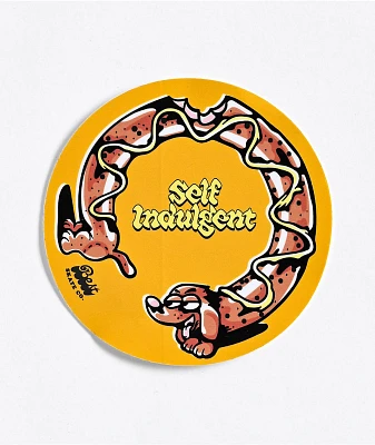 Best Skate Co. Hot Dawg Yellow Sticker
