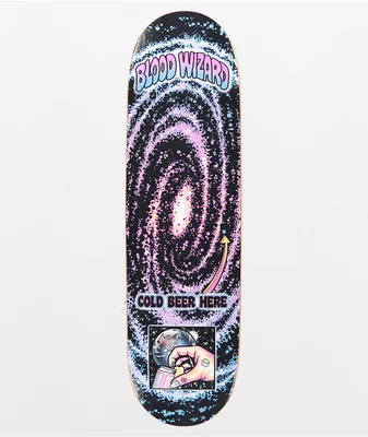Blood Wizard Cold Beer Here 9.0" Skateboard Deck