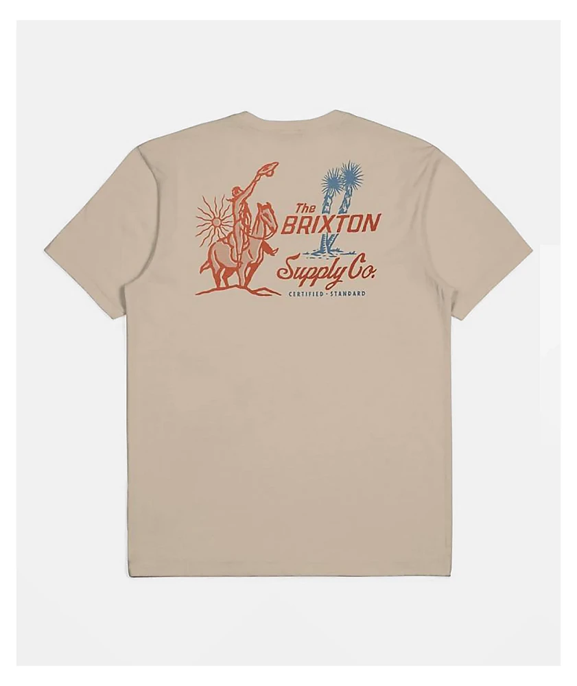 Brixton Austin Smoke Natural T-Shirt