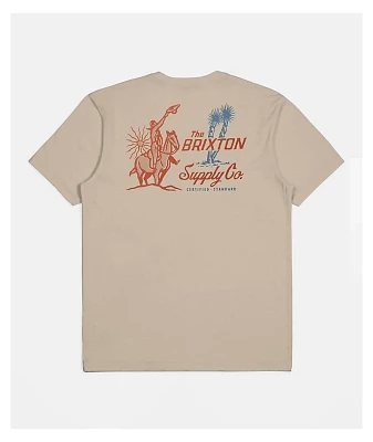 Brixton Austin Smoke Natural T-Shirt