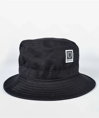 Brixton Beta Packable Black Bucket Hat