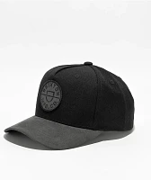 Brixton Crest Black Snapback Hat