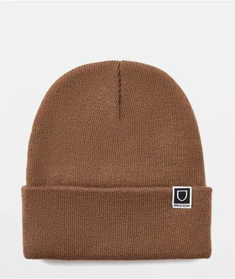 Brixton Harbor Beta Light Brown Beanie