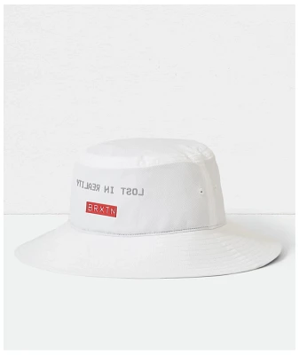 Brixton Kern Crossover White Packable Bucket Hat