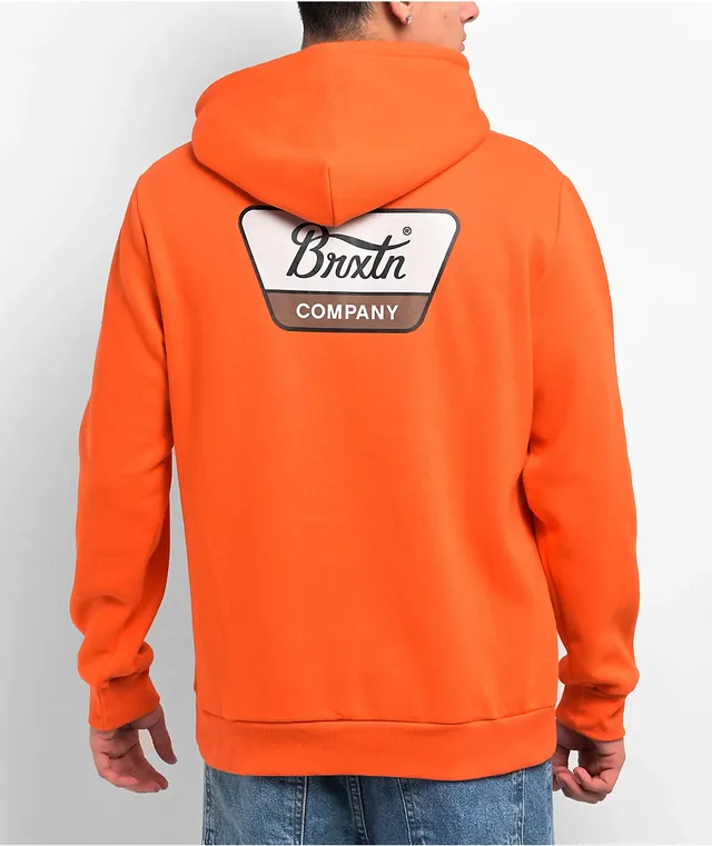 Brixton Linwood Caution Orange Hoodie Arden Fair