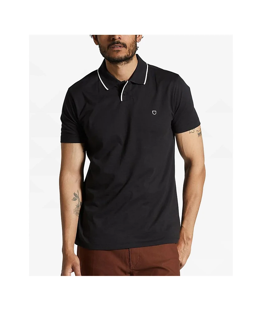 Brixton Mod Flex Black Polo Shirt