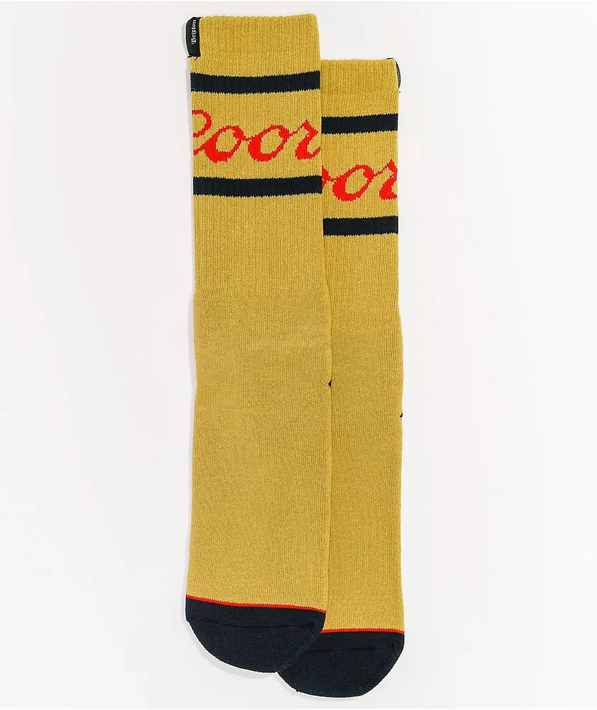 Brixton x Coors Signature Buff Gold Crew Socks