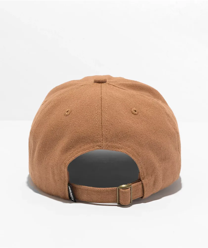 Broken Promises Cobweb Tan Strapback Hat