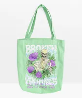 Broken Promises Downer Green Tote Bag