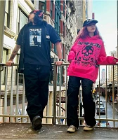 Broken Promises Faceless Pink Rhinestone Hoodie
