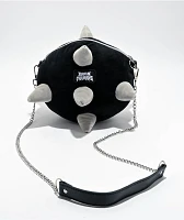 Broken Promises Flail Black Plush Shoulder Bag