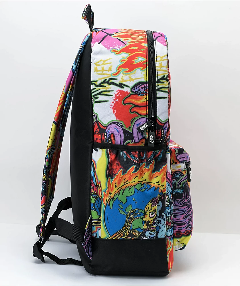 Broken Promises Forgiveness Red, Pink & Blue Backpack