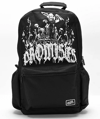 Broken Promises Gargoyle Black Backpack