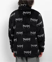 Broken Promises Graveyard Black Sherpa Jacket