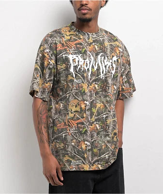 Broken Promises Haunted Woods Camo T-Shirt