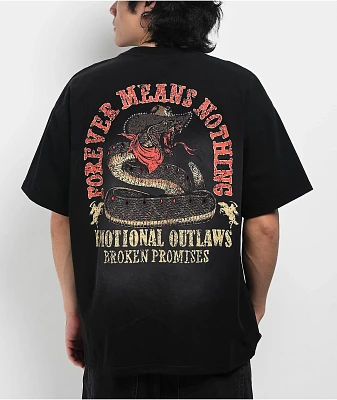 Broken Promises Rattler Black T-Shirt