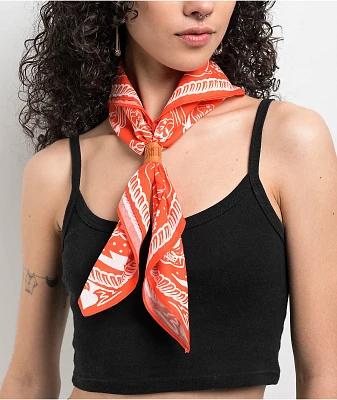 Broken Promises Thunderheart Orange Bandana Necklace