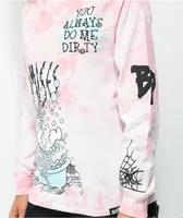 Broken Promises x Casper Do Me Dirty Pink Tie Dye Long Sleeve T-Shirt
