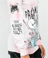 Broken Promises x Casper Do Me Dirty Pink Tie Dye Long Sleeve T-Shirt