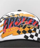 Broken Promises x Hot Wheels We're Finished Black & White Trucker Hat