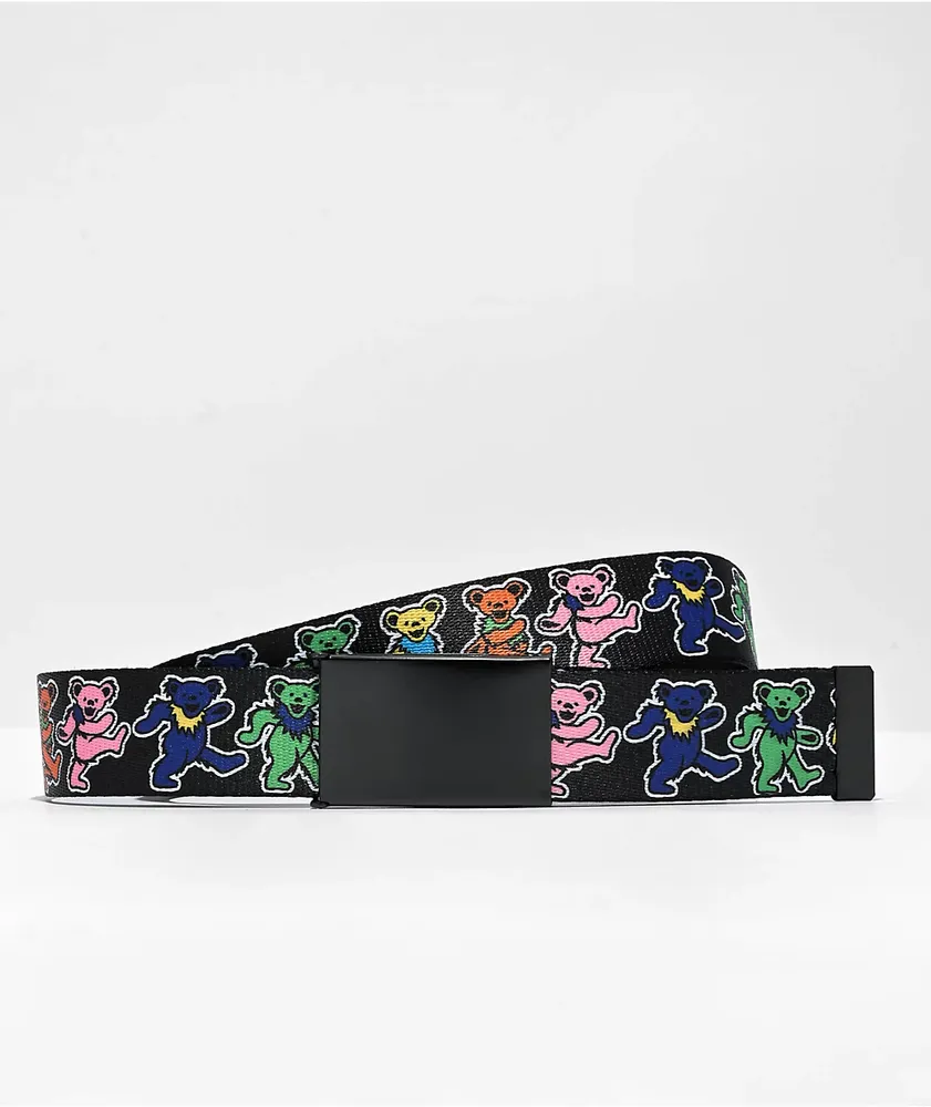 Buckle Down x Grateful Dead Dancing Bears Black Web Belt