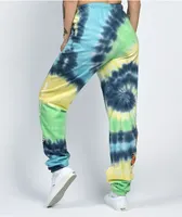 By Samii Ryan Growth Blue & Green Tie Dye Jogger Sweatpants