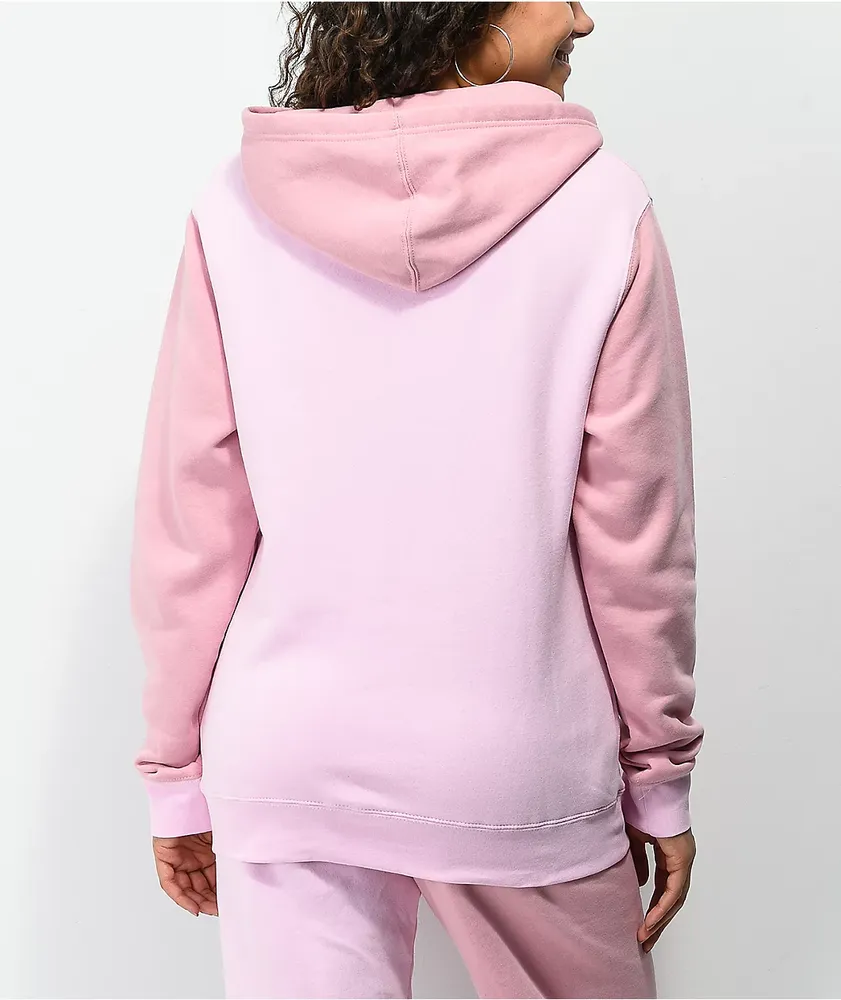 By Samii Ryan x Smiley Positive Pink Colorblock Hoodie