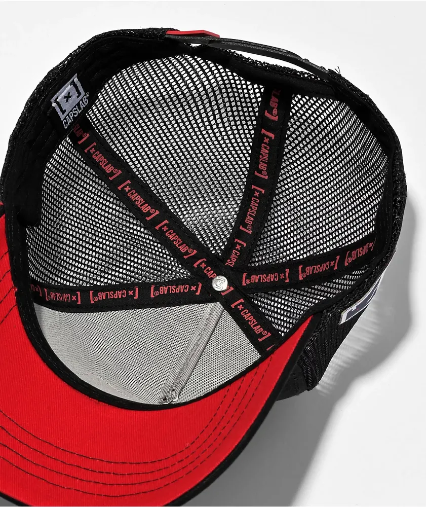 CAPSLAB Pong Black Trucker Hat