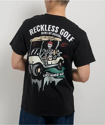 CBoysTV Reckless Golf Black T-Shirt