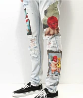 CPTL Heavens Heist Light Blue Denim Jeans