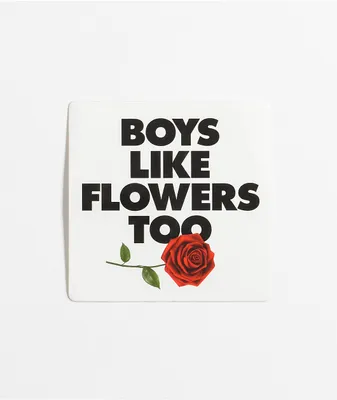Can't Blame The Youth Boys Like Flowers Sticker