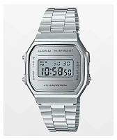 Casio A168WEM-7VT Vintage All Silver Digital Watch