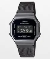 Casio Vintage Gun Metal & Black Digital Watch