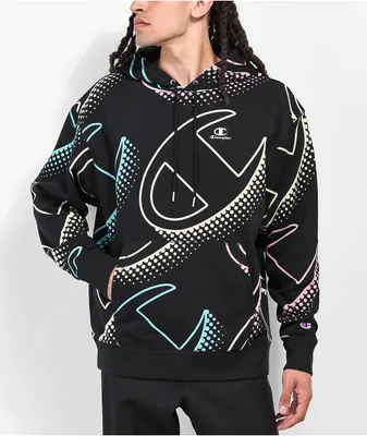 Champion Big Shadow Black Hoodie
