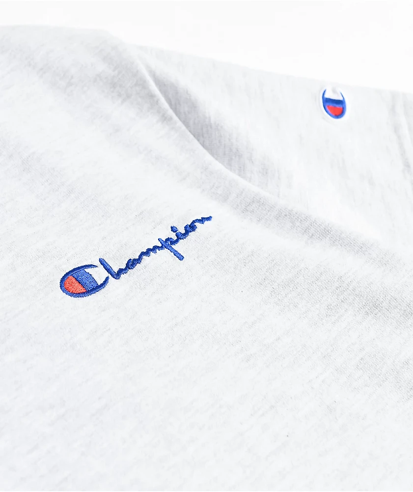Champion Boyfriend Fit Silver Grey T-Shirt