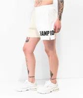 Champion Classic Two Tone White & Cream Sweat Shorts