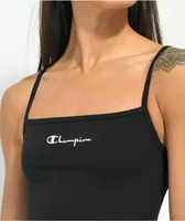 Champion Everyday Black Crop Cami Tank Top
