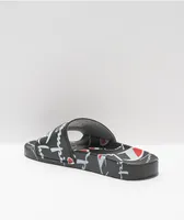 Champion IPO Warped Black Slide Sandals
