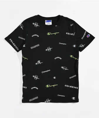 Champion Kids' Logo Black T-Shirt