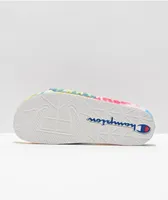 Champion Men's IPO Rainbow Tie Dye Slide Sandals
