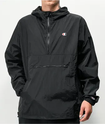 Champion Packable Black & White Anorak Jacket