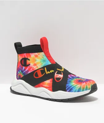 Champion Rally CX Rainbow Tie Dye Shoes