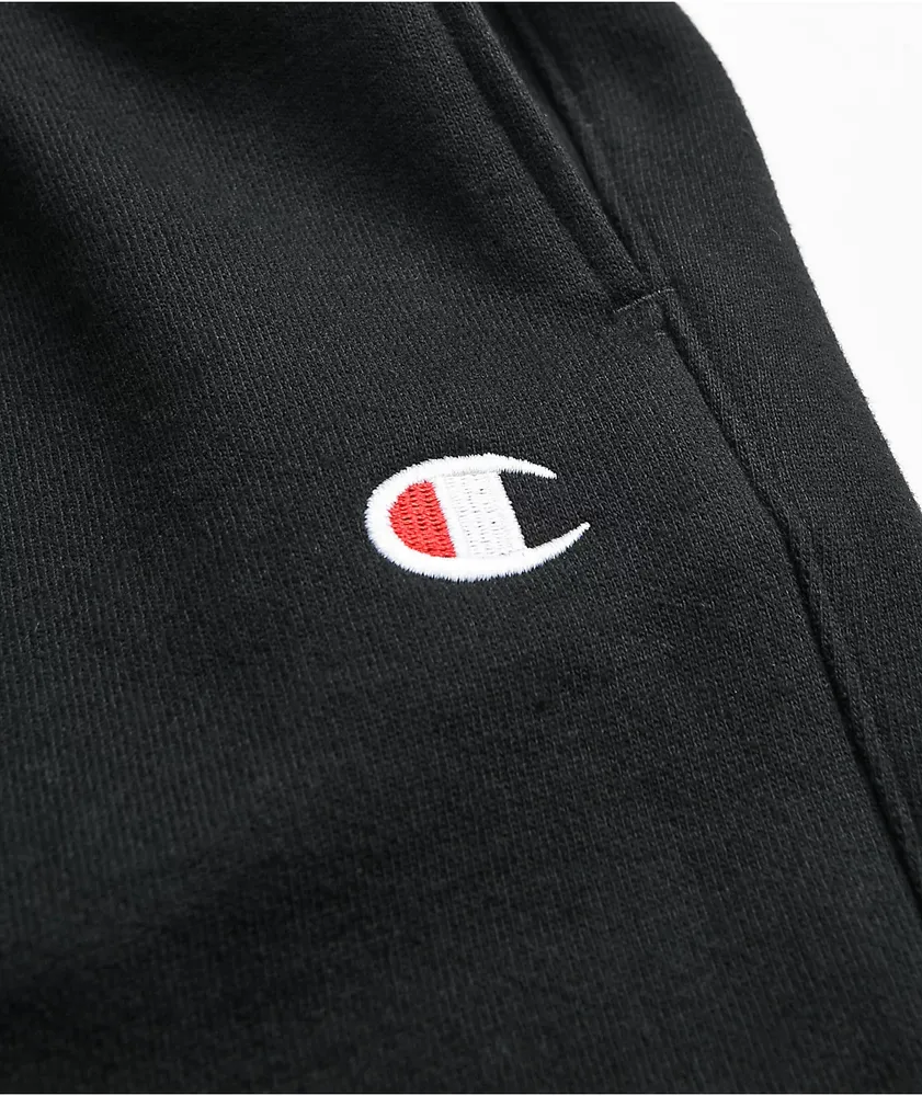 Champion Reverse Weave Black Jogger Sweatpants