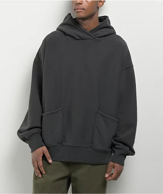 Champion Reverse Weave Crossover Black Vintage Dye Hoodie