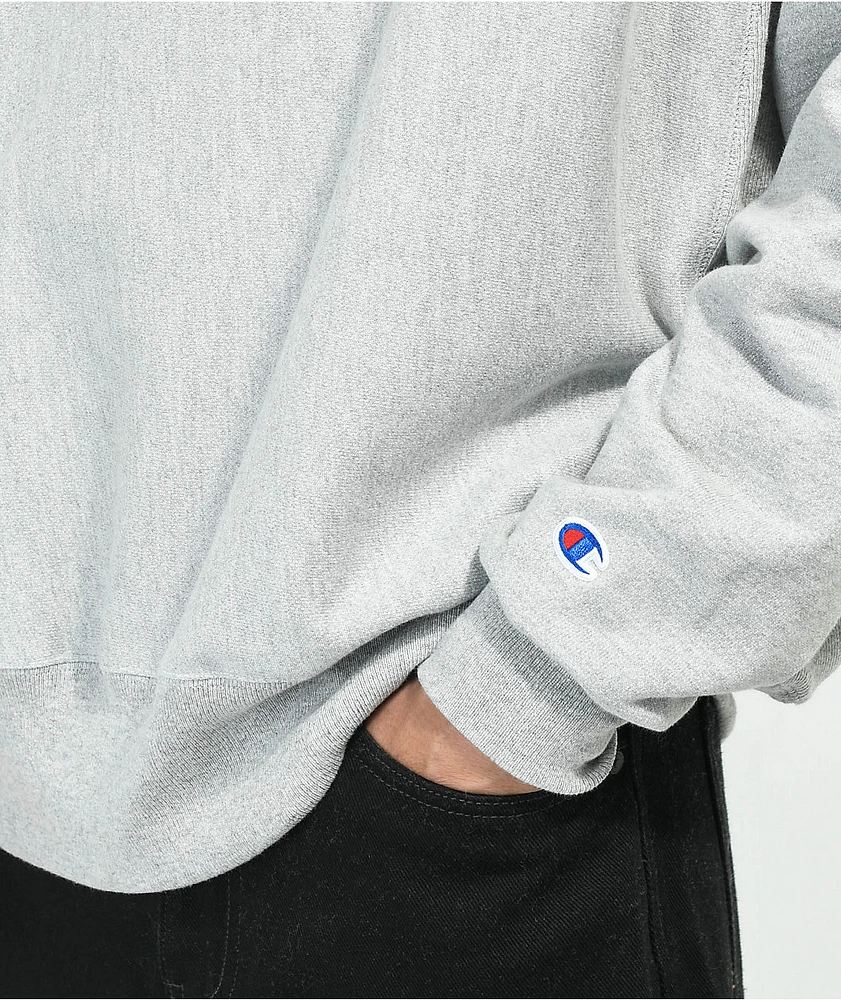 Champion Reverse Weave Grey Crewneck Sweatshirt