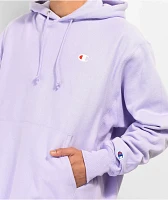 Champion Reverse Weave Small C Lavender Hoodie
