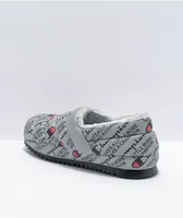 Champion Varsity Reflective Silver & Black Slippers