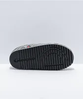 Champion Varsity Reflective Silver & Black Slippers