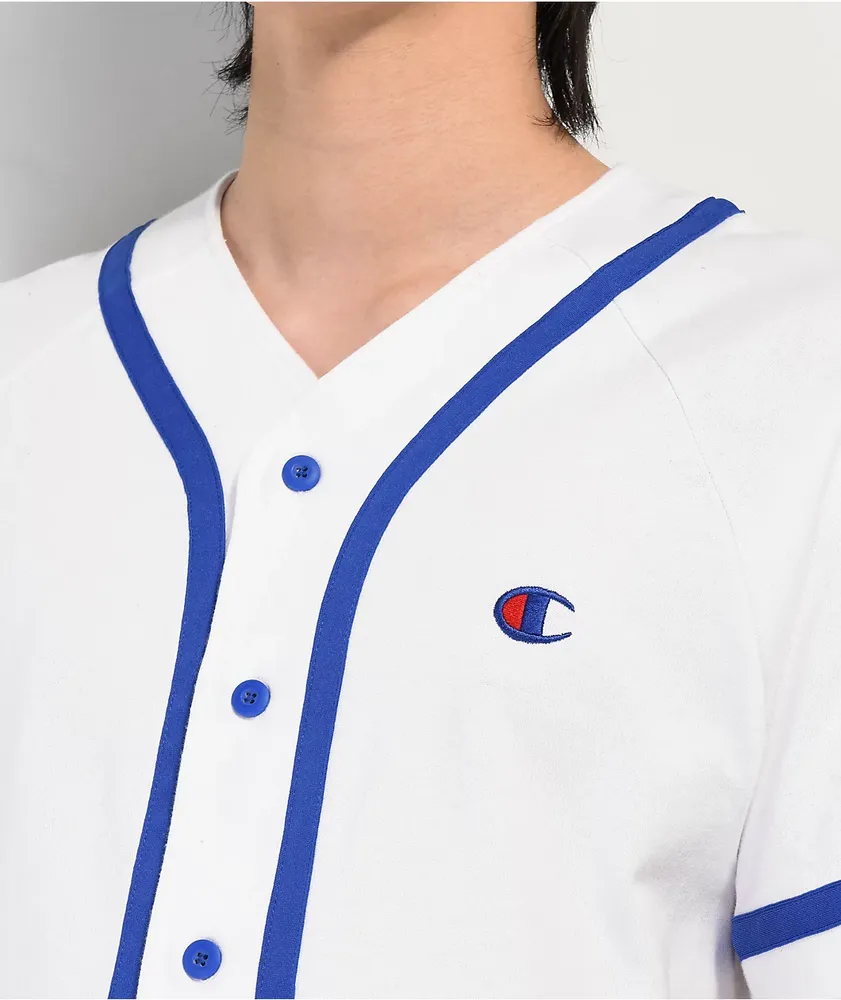 Champion White Baseball Jersey