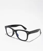 Classic Black & Blue Light Square Sunglasses